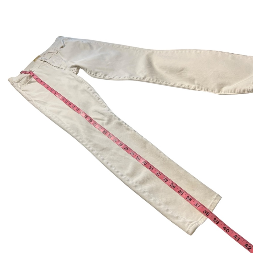 MOTHER The Charmer High Rise Skinny Jeans Glass Slipper White Size 25 - Picture 13 of 16